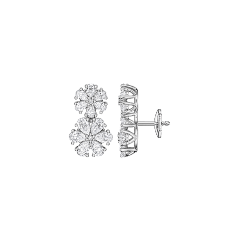 تكبير {0}Chopard - ألماس أقراط L'Heure du Diamant 83A065-1101  عرض أمامي وجانبي
