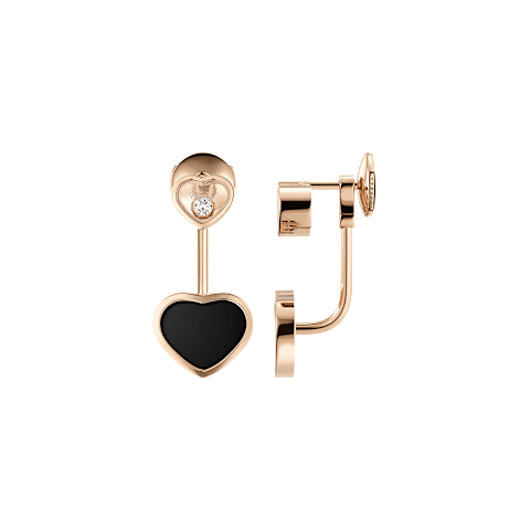 Enlarge {0}Chopard - Earrings Happy Hearts 83A082-5201  front & side view