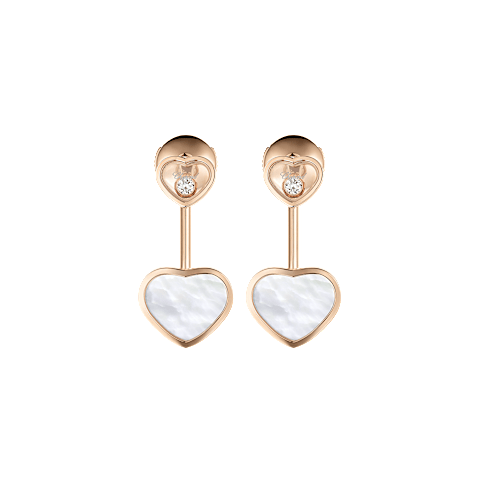 放大 {0}Chopard - 钻石 耳环 Happy Hearts 83A082-5301   正面视图