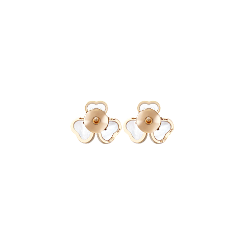 Agrandir {0}Chopard - Boucles d'oreilles Diamant Happy Hearts Wings 83A083-5301    Vue arri&egrave;re
