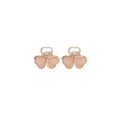 تكبير {0}Chopard - أقراط هابي هارتس وينغز 83A083-5701   عرض أمامي