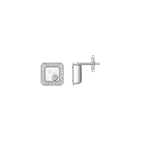 تكبير {0}Chopard - ألماس أقراط هابي دايموندز آيكونز 83A114-1201  عرض أمامي وجانبي