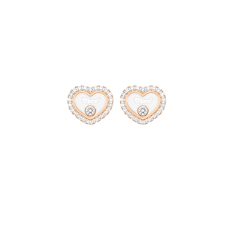 放大 Chopard - 钻石 耳环 Happy Diamonds Icons 83A192-5201   正面视图