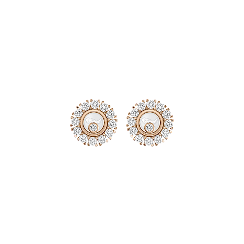 تكبير {0}Chopard - ألماس أقراط هابي دايموندز آيكونز جوايري 83A609-5001   عرض أمامي