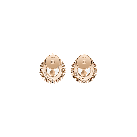 Enlarge {0}Chopard - Diamond Earrings Happy Diamonds Icons 83A609-5310    back view