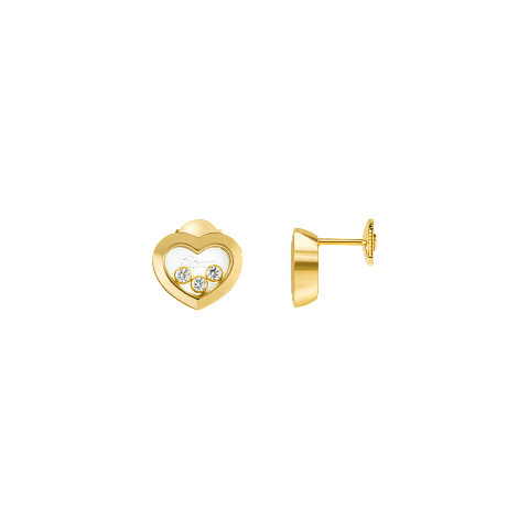 Enlarge {0}Chopard - Diamond Earrings Happy Diamonds Icons 83A611-0001  front & side view