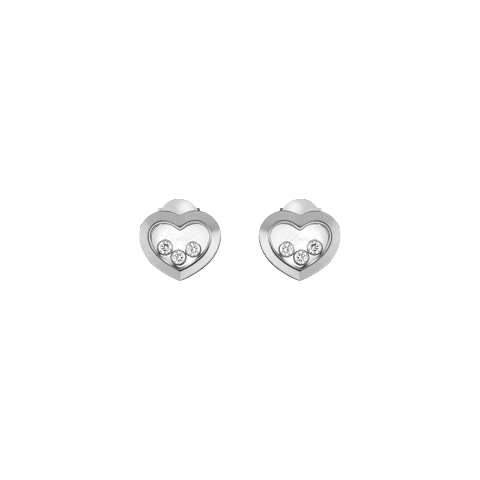 EnlargeChopard - Diamond Earrings Happy Diamonds Icons 83A611-1001   front view