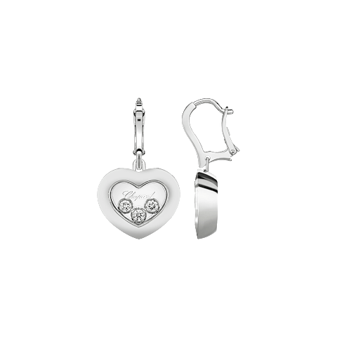 EnlargeChopard - Diamond Earrings Happy Diamonds Icons 83A611-1301  front & side view