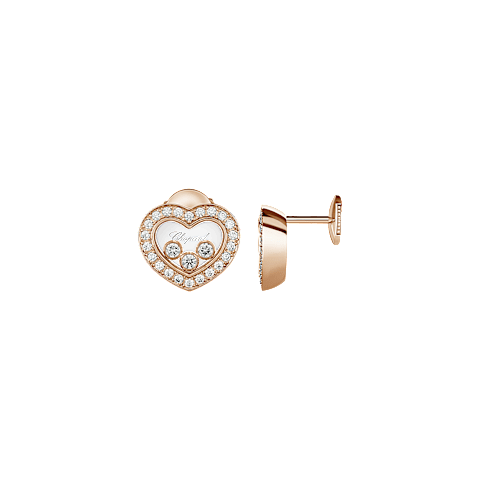 EnlargeChopard - Diamond Earrings Happy Diamonds Icons 83A611-5201  front & side view