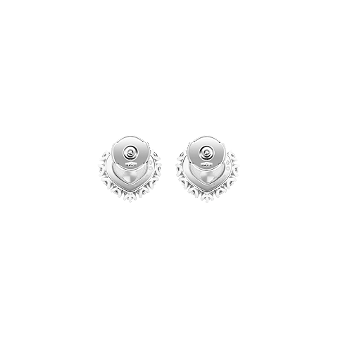 Agrandir {0}Chopard - Boucles d'oreilles Diamant Happy Diamonds Icons Joaillerie 83A616-1001    Vue arri&egrave;re