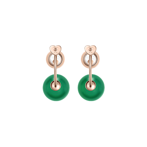 Agrandir {0}Chopard - Boucles d'oreilles Diamant Happy Diamonds Planet 83A619-5101    Vue arri&egrave;re