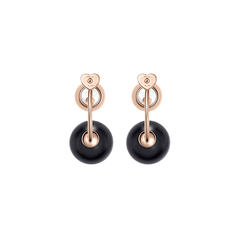 Agrandir {0}Chopard - Boucles d'oreilles Diamant Happy Diamonds Planet 83A619-5201    Vue arri&egrave;re