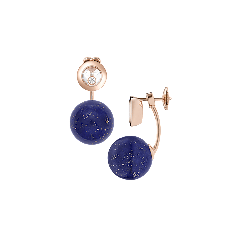 放大 {0}Chopard - 钻石 耳环 Happy Diamonds Planet 83A619-5501  正面及侧面视图