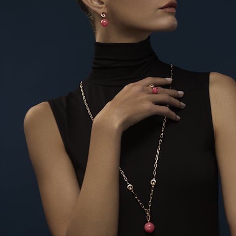 Agrandir {0}Chopard - Boucles d'oreilles Diamant Happy Diamonds Planet 83A619-5701     vue port&eacute;e