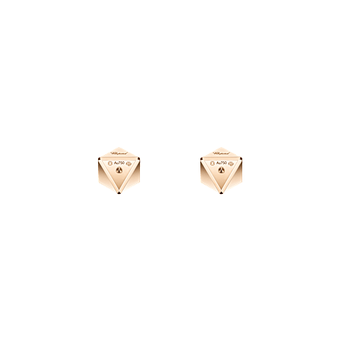 Enlarge {0}Chopard - Earrings Ice Cube Be Cube 83A661-5001    back view