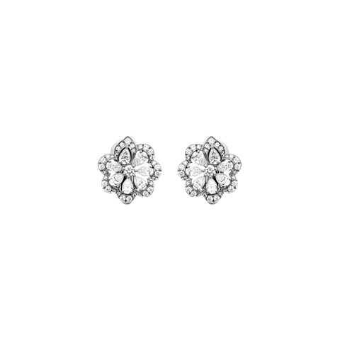 تكبير {0}Chopard - ألماس أقراط بريشس لايس ميني فرو فرو 848347-1001   عرض أمامي