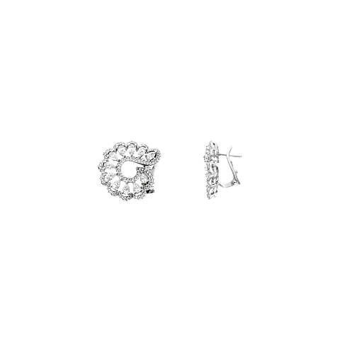 تكبير {0}Chopard - ألماس أقراط بريشس لايس فاغ 848349-1001  عرض أمامي وجانبي