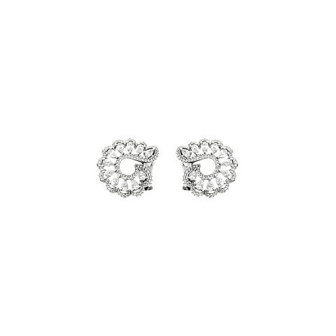 تكبير {0}Chopard - ألماس أقراط بريشس لايس فاغ 848349-1001   عرض أمامي