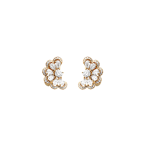 Enlarge {0}Chopard - Diamond Clip earrings Precious Lace Nuage 848351-5001   front view