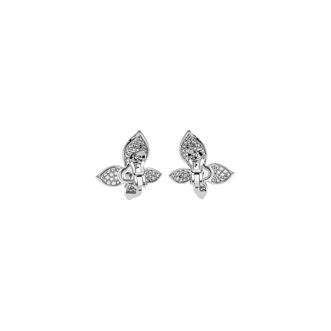 放大 {0}Chopard - 钻石 夹式耳环 Happy Butterfly X Mariah Carey 848536-1001    背面视图