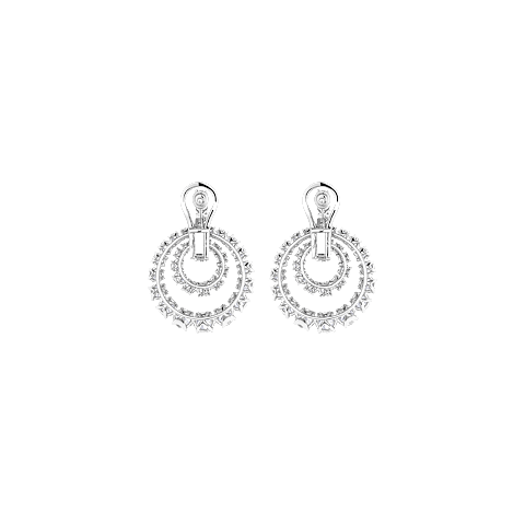 Ampliar {0}Chopard - pendientes de clip Diamantes L'Heure du Diamant 849059-1001    Vista trasera