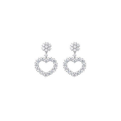 Enlarge {0}Chopard - Diamond Earclips L'Heure du Diamant 849070-1001   front view