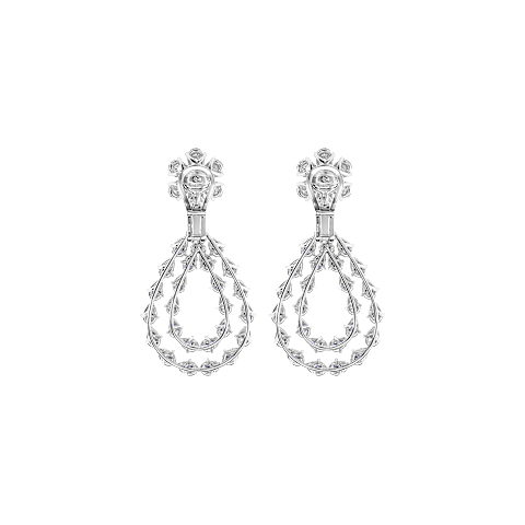Enlarge {0}Chopard - Diamond Earclips L'Heure du Diamant 84A065-1001    back view