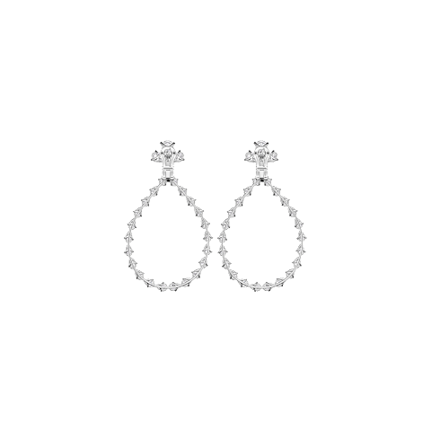 放大 {0}Chopard - 钻石 夹式耳环 L'Heure Du Diamant Drop 84A069-1001    背面视图