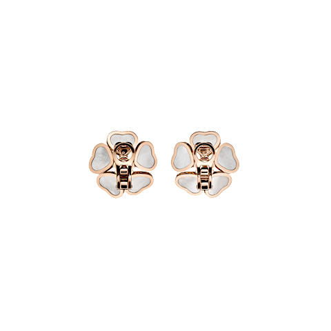 Agrandir {0}Chopard - Boucles d&rsquo;oreilles &agrave; clip Happy Hearts Flowers 84A085-5301    Vue arri&egrave;re