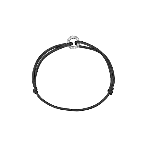 Enlarge {0}Chopard - Bracelet Ice Cube Black HyCeram&reg; Bracelet 857005-9002   flat and open back view