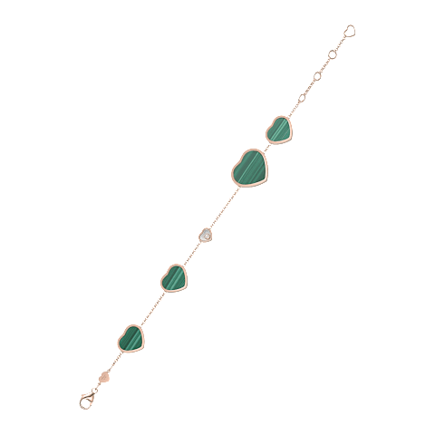 Enlarge {0}Chopard - Diamond Bracelet Happy Hearts 857482-5013      side view