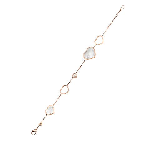 Vergr&ouml;&szlig;ern {0}Chopard - Diamant Armband Happy Hearts 857482-5031  Ansicht flach ge&ouml;ffnet
