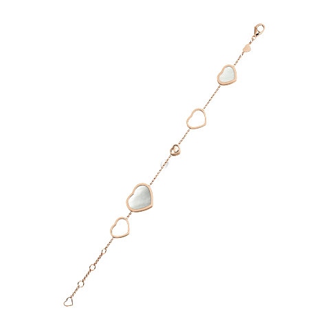 Vergr&ouml;&szlig;ern {0}Chopard - Diamant Armband Happy Hearts 857482-5031      Seitenansicht