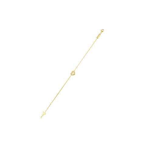 EnlargeChopard - Diamond Bracelet Happy Diamonds Icons 85A054-0001   flat and open back view