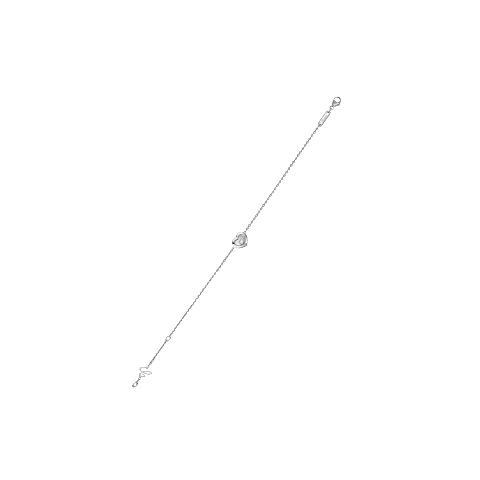 放大 {0}Chopard - 钻石 手链 Happy Diamonds Icons 85A054-1001      侧面视图