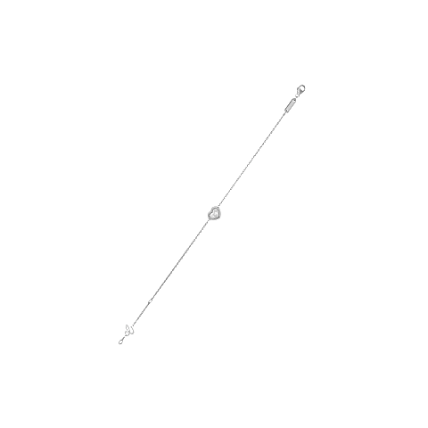 放大 {0}Chopard - 钻石 手链 Happy Diamonds Icons 85A054-1001   平放打开背面视图