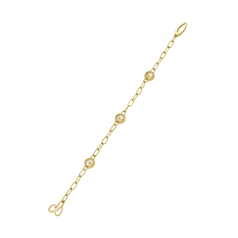 تكبير {0}Chopard - سوار ألماس هابي دايموندز آيكونز 85A117-0010   عرض خلفي مسطح ومفتوح