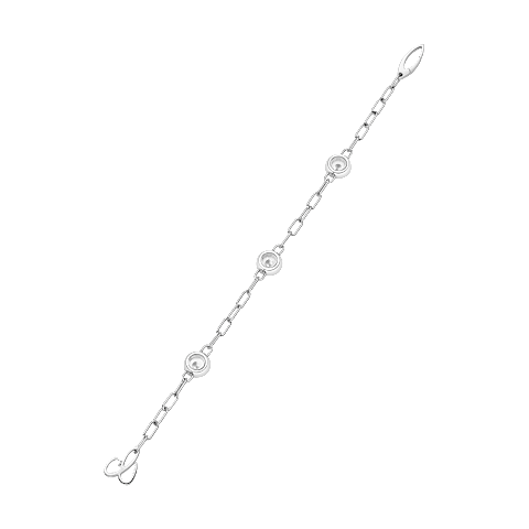 Vergr&ouml;&szlig;ernChopard - Diamant Armband Happy Diamonds Icons 85A117-1221   R&uuml;ckansicht flach ge&ouml;ffnet