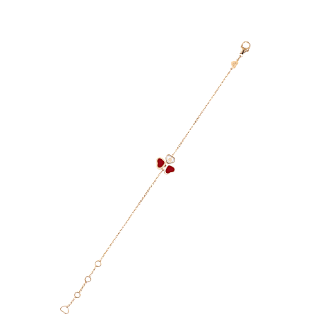 Agrandir {0}Chopard - Bracelet Diamant Happy Hearts Wings 85A183-5081   Vue arri&egrave;re &agrave; plat ouverte