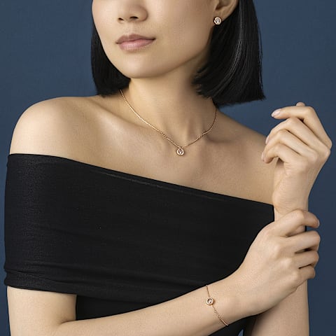 Chopard - 钻石 手链 Happy Diamonds Icons 85A191-5001       佩戴视图