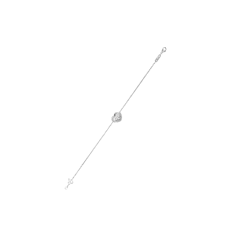 放大 {0}Chopard - 钻石 手链 Happy Diamonds Icons 85A611-1001      侧面视图