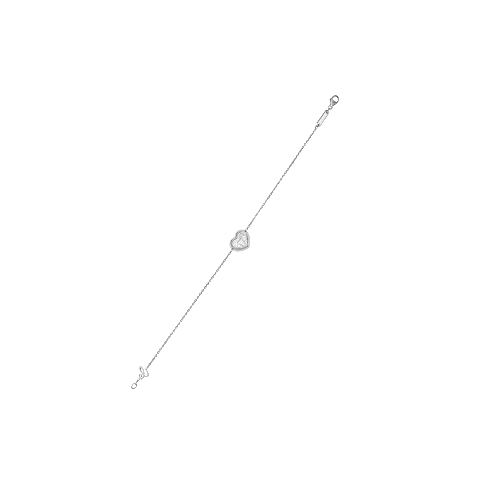 放大 {0}Chopard - 钻石 手链 Happy Diamonds Icons 85A611-1001   平放打开背面视图