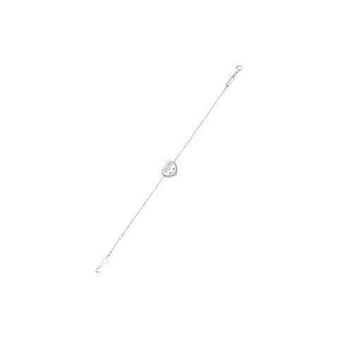 Enlarge {0}Chopard - Diamond Bracelet Happy Diamonds Icons 85A611-1201   flat and open back view