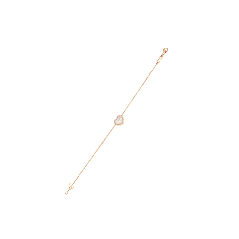 Ampliar {0}Chopard - Pulsera Diamantes Happy Diamonds Icons 85A611-5001   Vista trasera plana abierta