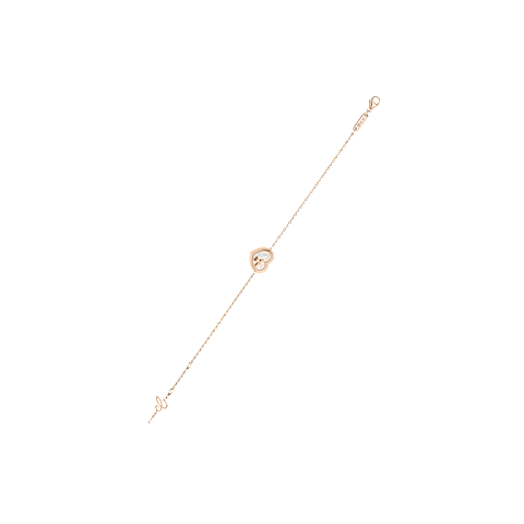 放大 {0}Chopard - 钻石 手链 Happy Diamonds Icons 85A611-5201   平放打开背面视图