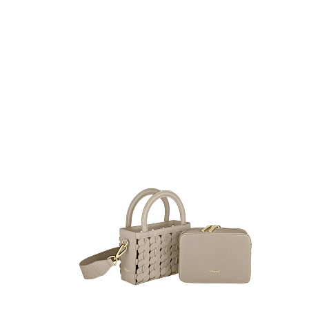 EnlargeChopard Happy Hearts Grained Calfskin Bag for women -   inside view