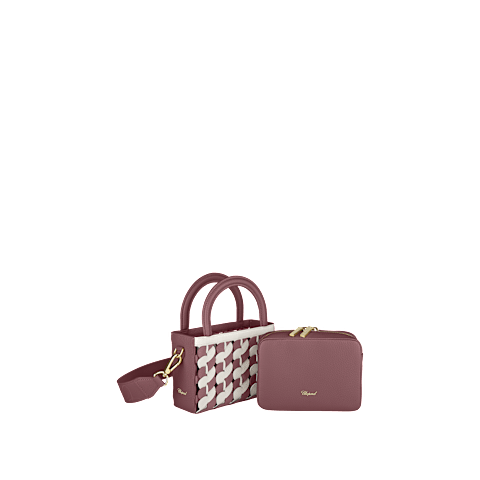 Enlarge {0}Chopard Happy Hearts Grained Calfskin Bag for women -   inside view