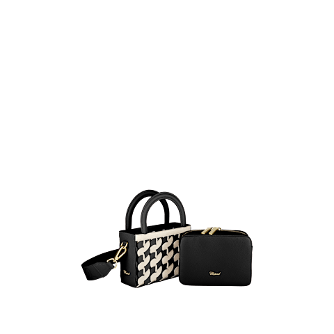 IngrandisciChopard Happy Hearts Pelle di vitello martellata Borsa da donna -   veduta interna