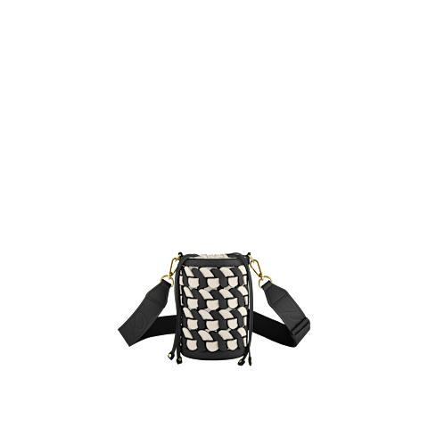 放大 {0}Chopard萧邦 Happy Hearts系列 粒面小牛皮 女士手提包 -  四分之三视图