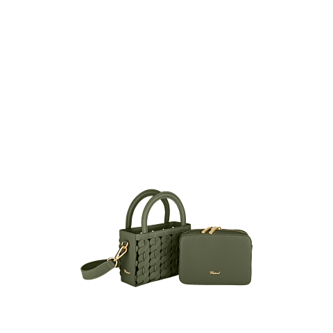 Ingrandisci {0}Chopard Happy Hearts Pelle di vitello martellata Borsa da donna -   veduta interna